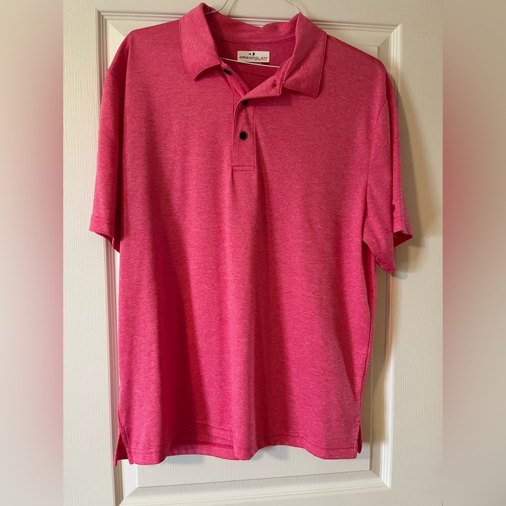 Grand Slam Vibrant Pink Polo Shirt